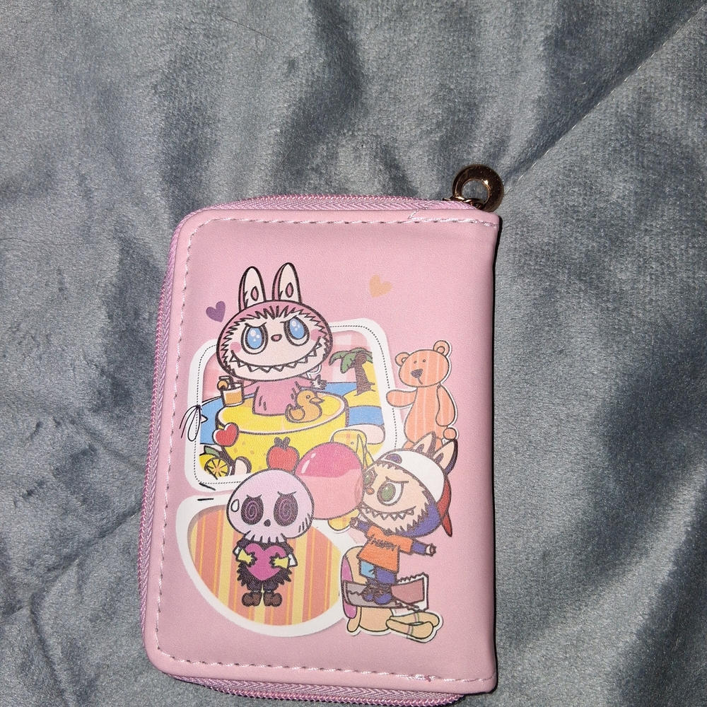 Pink Cartoon Character Wallet - Picture 2 of 9